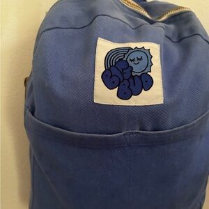 Big Bud Press Sky Blue Backpack with Logo Patch